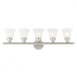 Neptune 5 Light Brushed Nickel Bath Vanity Light by Livex Lighting -Livex Lighting shop brushed nickel livex lighting vanity lighting 1065 91 fa 1000