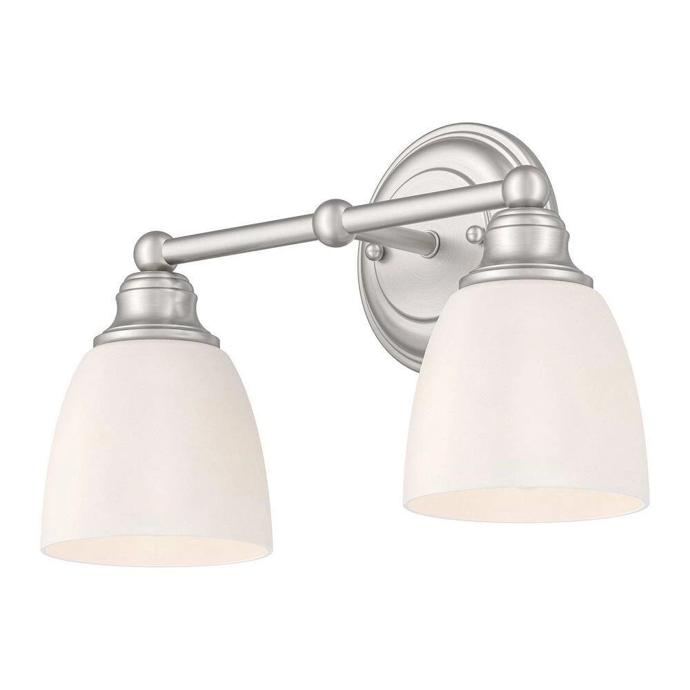 Somerville 2 Light Brushed Nickel Bath Vanity Light by Livex Lighting 11 Somerville 2 Light Brushed Nickel Bath Vanity Light by Livex Lighting - Image 11
