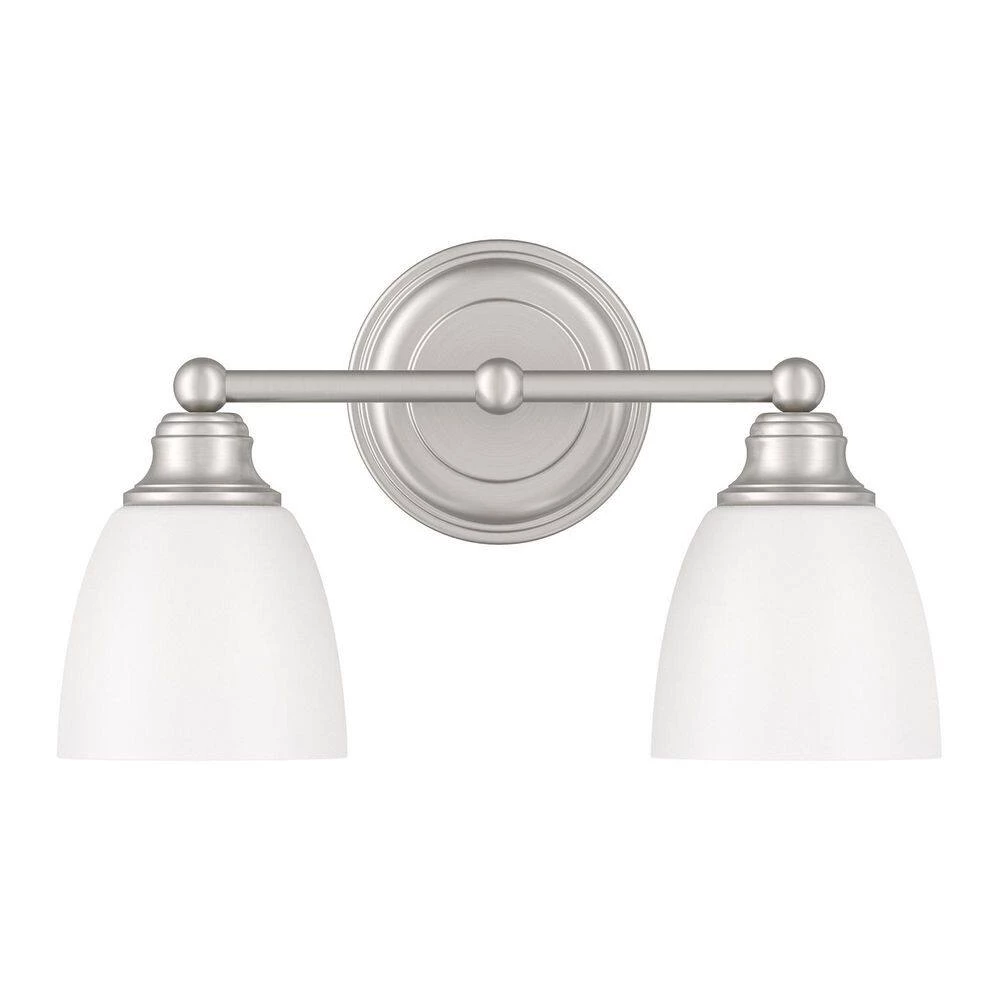 Somerville 2 Light Brushed Nickel Bath Vanity Light by Livex Lighting 8 Somerville 2 Light Brushed Nickel Bath Vanity Light by Livex Lighting - Image 8