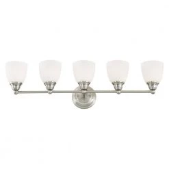 Somerville 5 Light Brushed Nickel Bath Vanity by Livex Lighting -Livex Lighting shop brushed nickel livex lighting vanity lighting 13665 91 1f 1000