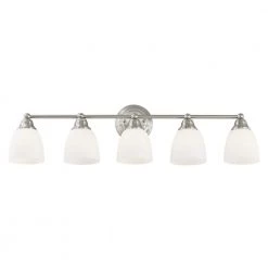 Somerville 5 Light Brushed Nickel Bath Vanity by Livex Lighting -Livex Lighting shop brushed nickel livex lighting vanity lighting 13665 91 4f 1000