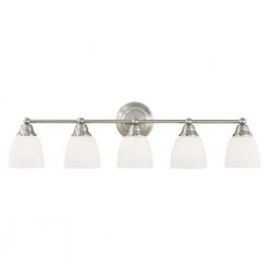 Somerville 5 Light Brushed Nickel Bath Vanity by Livex Lighting