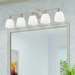Somerville 5 Light Brushed Nickel Bath Vanity by Livex Lighting -Livex Lighting shop brushed nickel livex lighting vanity lighting 13665 91 a0 1000