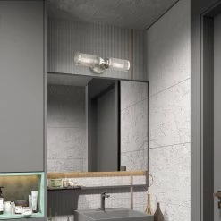 Industro 2 Light Brushed Nickel Sconce by Livex Lighting -Livex Lighting shop brushed nickel livex lighting vanity lighting 14122 91 1d 1000