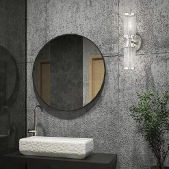 Industro 2 Light Brushed Nickel Sconce by Livex Lighting -Livex Lighting shop brushed nickel livex lighting vanity lighting 14122 91 40 1000