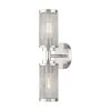 Industro 2 Light Brushed Nickel Sconce by Livex Lighting