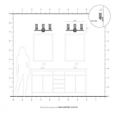 Industro 3 Light Brushed Nickel Vanity Sconce by Livex Lighting -Livex Lighting shop brushed nickel livex lighting vanity lighting 14123 91 77 1000