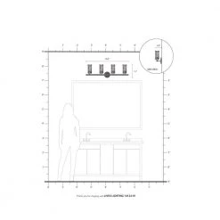 Industro 4 Light Brushed Nickel Vanity Sconce by Livex Lighting -Livex Lighting shop brushed nickel livex lighting vanity lighting 14124 91 66 1000