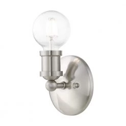 Lansdale 1-Light Brushed Nickel ADA Single Sconce by Livex Lighting