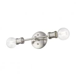 Lansdale 2-Light Brushed Nickel ADA Wall Sconce by Livex Lighting -Livex Lighting shop brushed nickel livex lighting vanity lighting 14422 91 76 1000