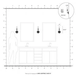 Lansdale 1-Light Brushed Nickel ADA Wall Sconce by Livex Lighting -Livex Lighting shop brushed nickel livex lighting vanity lighting 14429 91 77 1000