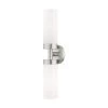 Aero 2 Light Brushed Nickel ADA Vanity Sconce by Livex Lighting