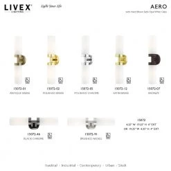 Aero 2 Light Brushed Nickel ADA Vanity Sconce by Livex Lighting -Livex Lighting shop brushed nickel livex lighting vanity lighting 15072 91 d4 1000