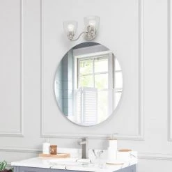 Montgomery 2 Light Brushed Nickel Vanity Sconce by Livex Lighting -Livex Lighting shop brushed nickel livex lighting vanity lighting 15132 91 1d 1000