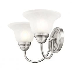 Edgemont 2 Light Brushed Nickel Bath Vanity by Livex Lighting -Livex Lighting shop brushed nickel livex lighting vanity lighting 1532 91 44 1000