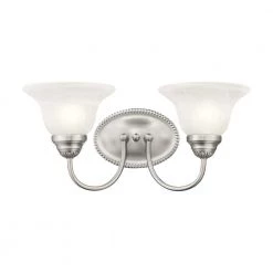 Edgemont 2 Light Brushed Nickel Bath Vanity by Livex Lighting -Livex Lighting shop brushed nickel livex lighting vanity lighting 1532 91 4f 1000