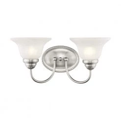 Edgemont 2 Light Brushed Nickel Bath Vanity by Livex Lighting