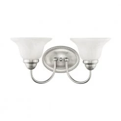 Edgemont 2 Light Brushed Nickel Bath Vanity by Livex Lighting -Livex Lighting shop brushed nickel livex lighting vanity lighting 1532 91 c3 1000