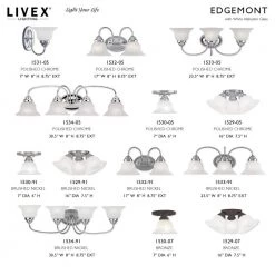 Edgemont 4 Light Brushed Nickel Bath Vanity Light by Livex Lighting -Livex Lighting shop brushed nickel livex lighting vanity lighting 1534 91 d4 1000