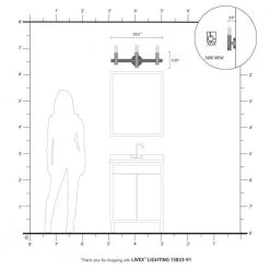 Helsinki 3 Light Brushed Nickel with Bronze Accents Vanity Sconce by Livex Lighting -Livex Lighting shop brushed nickel livex lighting vanity lighting 15833 91 77 1000