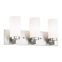 West Lake 3 Light Brushed Nickel Bath Vanity Light by Livex Lighting