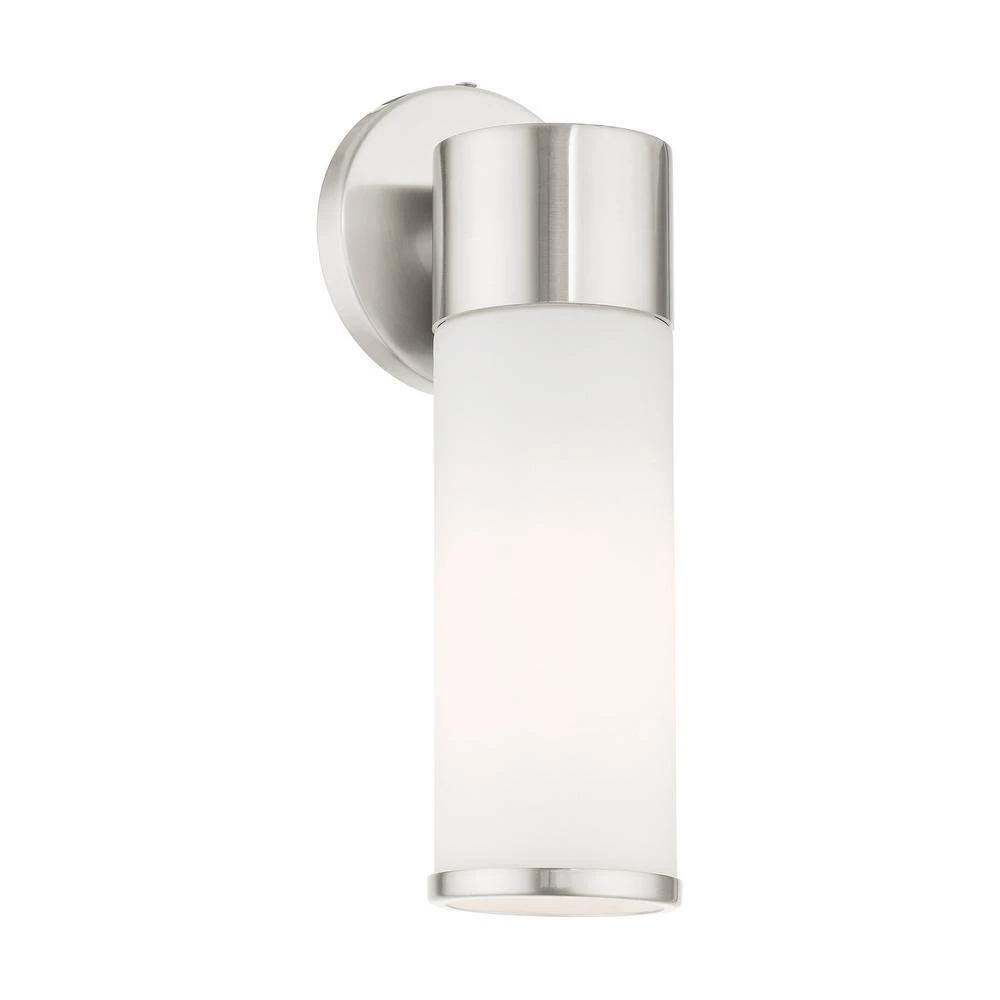 Lindale 1 Light Brushed Nickel ADA Vanity Sconce by Livex Lighting 10 Lindale 1 Light Brushed Nickel ADA Vanity Sconce by Livex Lighting - Image 10