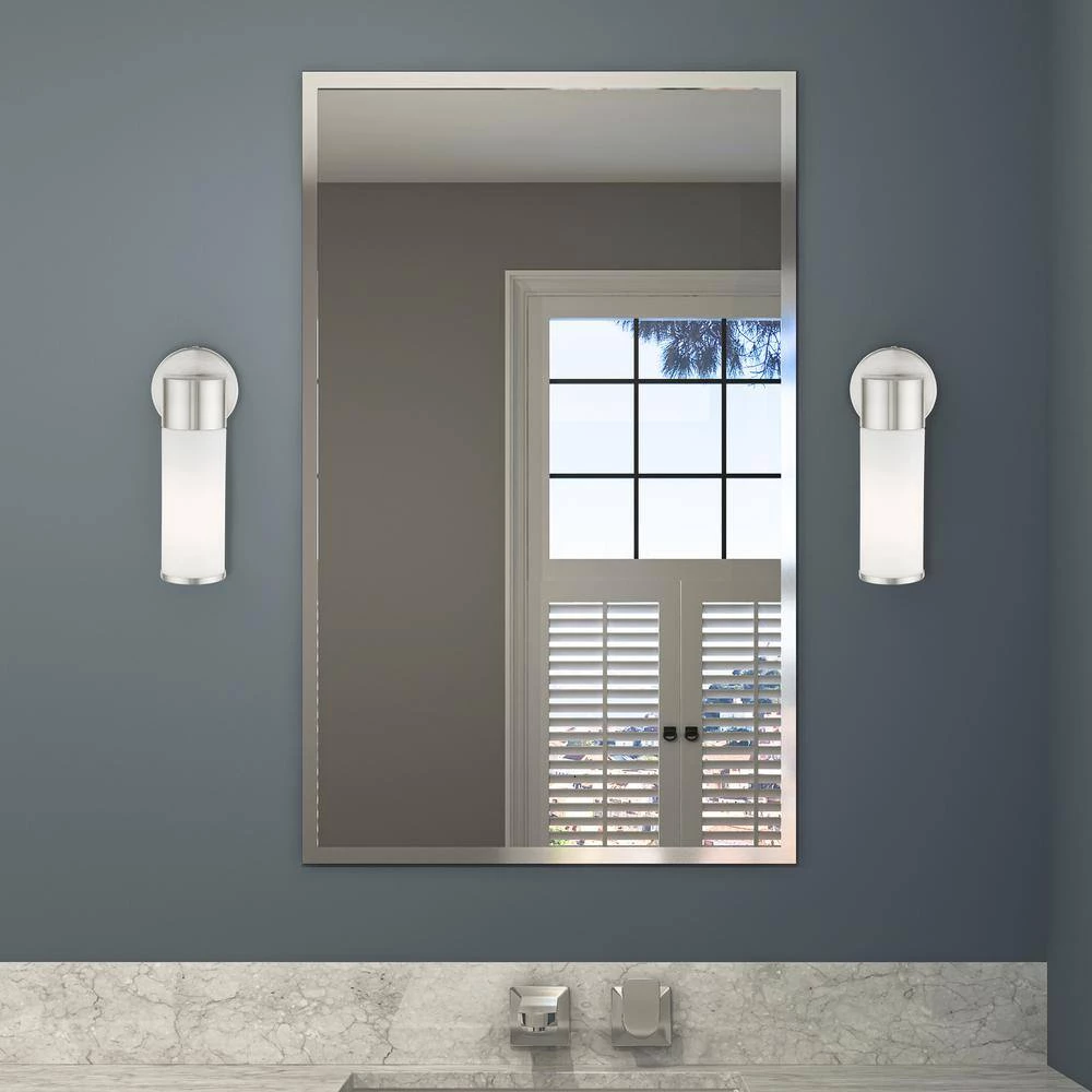 Lindale 1 Light Brushed Nickel ADA Vanity Sconce by Livex Lighting 3 Lindale 1 Light Brushed Nickel ADA Vanity Sconce by Livex Lighting - Image 3
