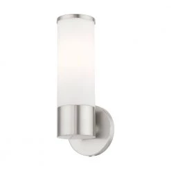 Lindale 1 Light Brushed Nickel ADA Vanity Sconce by Livex Lighting 24 Lindale 1 Light Brushed Nickel ADA Vanity Sconce by Livex Lighting -Livex Lighting shop brushed nickel livex lighting vanity lighting 16561 91 44 1000