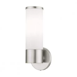 Lindale 1 Light Brushed Nickel ADA Vanity Sconce by Livex Lighting