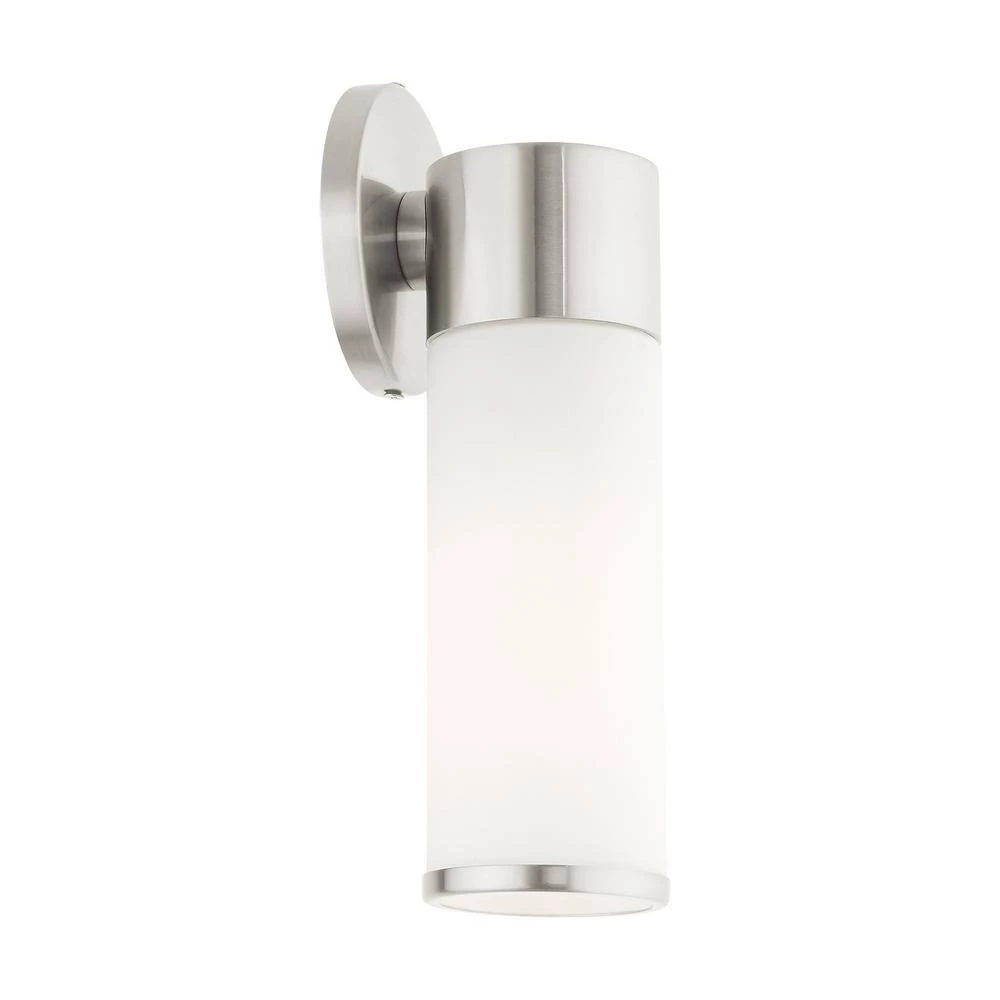 Lindale 1 Light Brushed Nickel ADA Vanity Sconce by Livex Lighting 13 Lindale 1 Light Brushed Nickel ADA Vanity Sconce by Livex Lighting - Image 13