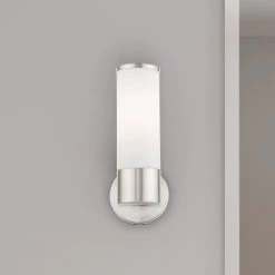 Lindale 1 Light Brushed Nickel ADA Vanity Sconce by Livex Lighting 17 Lindale 1 Light Brushed Nickel ADA Vanity Sconce by Livex Lighting -Livex Lighting shop brushed nickel livex lighting vanity lighting 16561 91 a0 1000