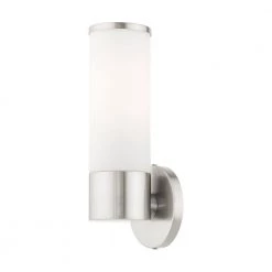 Lindale 1 Light Brushed Nickel ADA Vanity Sconce by Livex Lighting 25 Lindale 1 Light Brushed Nickel ADA Vanity Sconce by Livex Lighting -Livex Lighting shop brushed nickel livex lighting vanity lighting 16561 91 fa 1000