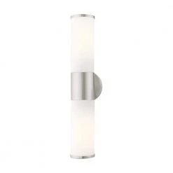 Lindale 2 Light Brushed Nickel ADA Vanity Sconce by Livex Lighting
