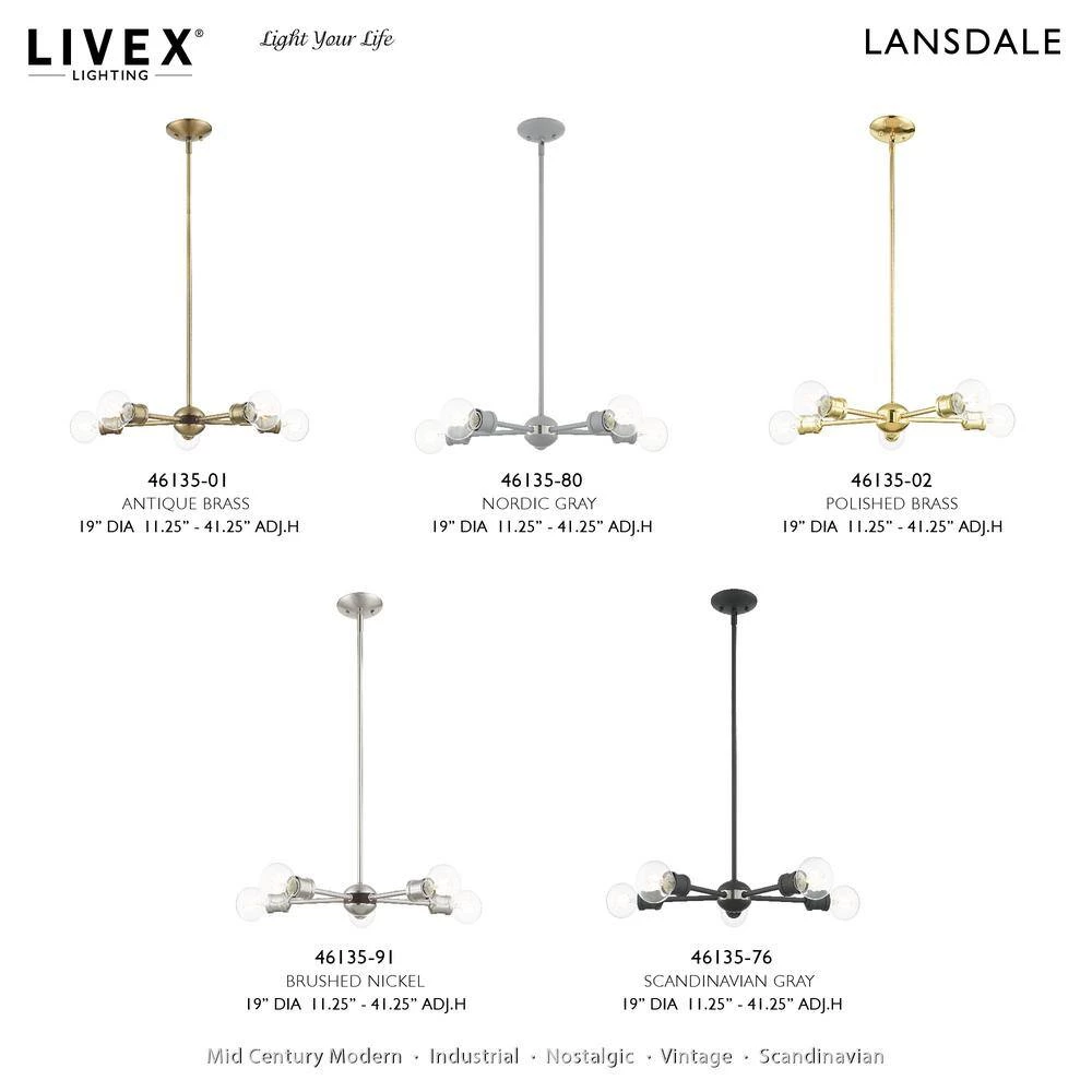 Lansdale 1 Light Brushed Nickel Sconce by Livex Lighting 11 Lansdale 1 Light Brushed Nickel Sconce by Livex Lighting - Image 11