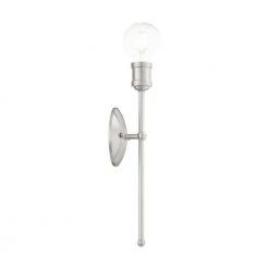 Lansdale 1 Light Brushed Nickel Sconce by Livex Lighting 19 Lansdale 1 Light Brushed Nickel Sconce by Livex Lighting -Livex Lighting shop brushed nickel livex lighting vanity lighting 16711 91 44 1000