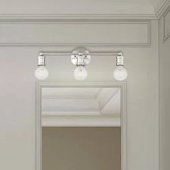 Lansdale 3 Light Brushed Nickel Vanity Sconce by Livex Lighting -Livex Lighting shop brushed nickel livex lighting vanity lighting 16713 91 40 1000