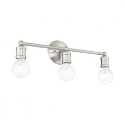 Lansdale 3 Light Brushed Nickel Vanity Sconce by Livex Lighting -Livex Lighting shop brushed nickel livex lighting vanity lighting 16713 91 44 1000