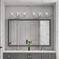 Moreland 24 in. 3-Light Brushed Nickel Vanity Light with Clear Glass by Livex Lighting 11 Moreland 24 in. 3-Light Brushed Nickel Vanity Light with Clear Glass by Livex Lighting -Livex Lighting shop brushed nickel livex lighting vanity lighting 16933 91 66 1000