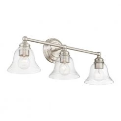 Moreland 24 in. 3-Light Brushed Nickel Vanity Light with Clear Glass by Livex Lighting 12 Moreland 24 in. 3-Light Brushed Nickel Vanity Light with Clear Glass by Livex Lighting -Livex Lighting shop brushed nickel livex lighting vanity lighting 16943 91 1f 1000