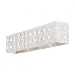 Calinda 4 Light Brushed Nickel ADA Vanity Sconce by Livex Lighting -Livex Lighting shop brushed nickel livex lighting vanity lighting 17133 91 44 1000