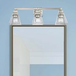 Mission 3 Light Brushed Nickel Vanity Sconce by Livex Lighting -Livex Lighting shop brushed nickel livex lighting vanity lighting 17173 91 40 1000