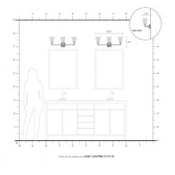 Mission 3 Light Brushed Nickel Vanity Sconce by Livex Lighting -Livex Lighting shop brushed nickel livex lighting vanity lighting 17173 91 66 1000