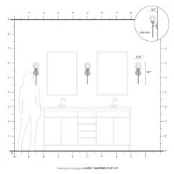 Willow 1-Light Brushed Nickel Wall Sconce with Clear Glass by Livex Lighting -Livex Lighting shop brushed nickel livex lighting vanity lighting 17471 91 66 1000