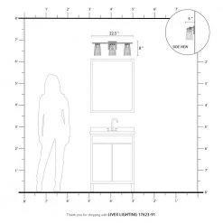 Cityview 22.5 in. 3-Light Brushed Nickel Vanity Light with Clear Glass Shades by Livex Lighting -Livex Lighting shop brushed nickel livex lighting vanity lighting 17623 91 1d 1000