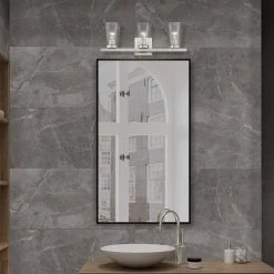 Cityview 22.5 in. 3-Light Brushed Nickel Vanity Light with Clear Glass Shades by Livex Lighting -Livex Lighting shop brushed nickel livex lighting vanity lighting 17623 91 76 1000