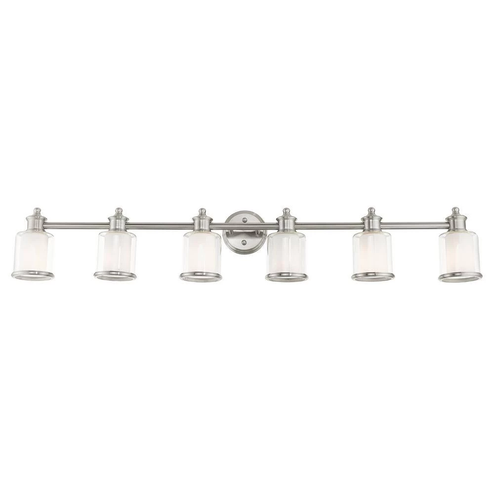 Middlebush 6 Light Brushed Nickel Vanity Sconce by Livex Lighting 8 Middlebush 6 Light Brushed Nickel Vanity Sconce by Livex Lighting - Image 8