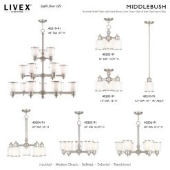 Middlebush 6 Light Brushed Nickel Vanity Sconce by Livex Lighting 25 Middlebush 6 Light Brushed Nickel Vanity Sconce by Livex Lighting -Livex Lighting shop brushed nickel livex lighting vanity lighting 40216 91 31 1000