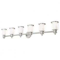 Middlebush 6 Light Brushed Nickel Vanity Sconce by Livex Lighting 21 Middlebush 6 Light Brushed Nickel Vanity Sconce by Livex Lighting -Livex Lighting shop brushed nickel livex lighting vanity lighting 40216 91 44 1000