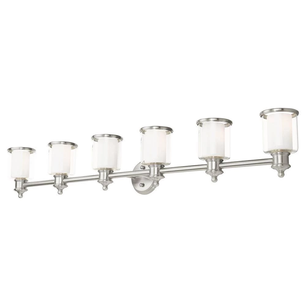 Middlebush 6 Light Brushed Nickel Vanity Sconce by Livex Lighting 9 Middlebush 6 Light Brushed Nickel Vanity Sconce by Livex Lighting - Image 9
