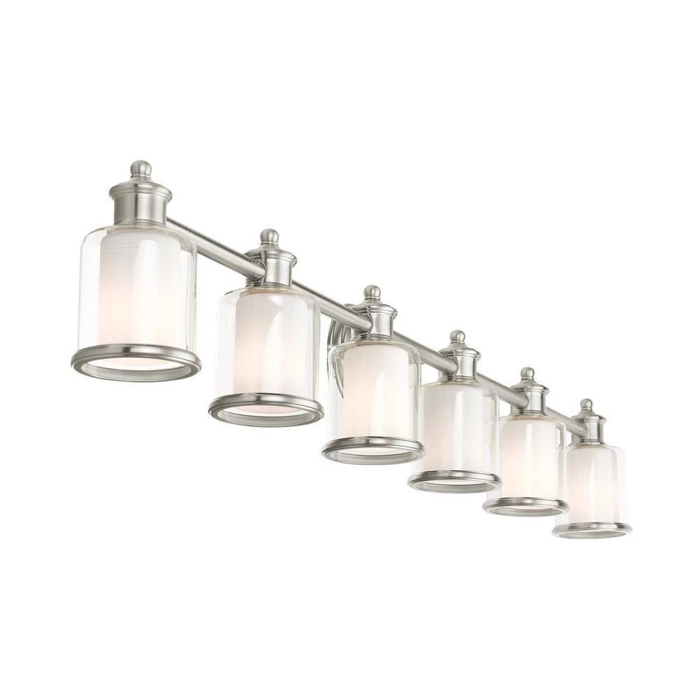 Middlebush 6 Light Brushed Nickel Vanity Sconce by Livex Lighting 7 Middlebush 6 Light Brushed Nickel Vanity Sconce by Livex Lighting - Image 7